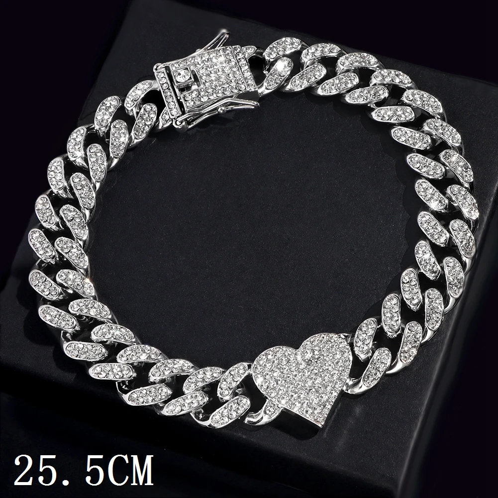 Iced Out Chunky Cuban Chain Fußkette – Bild 12