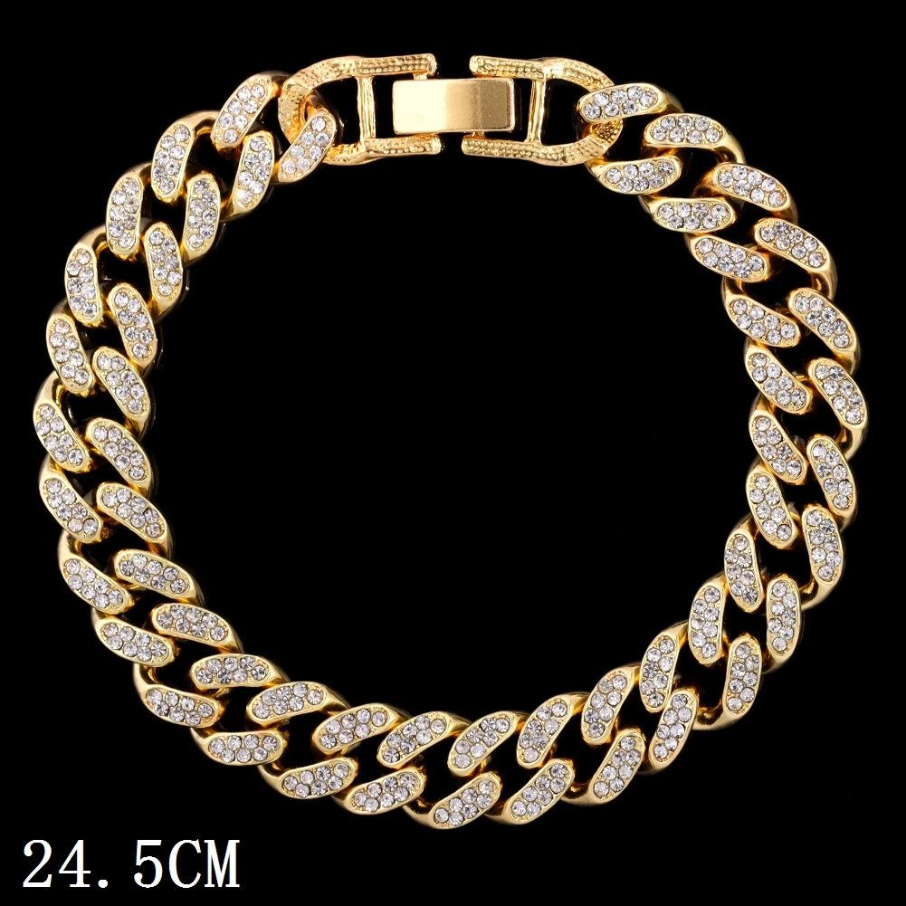 Iced Out Chunky Cuban Chain Fußkette – Bild 21