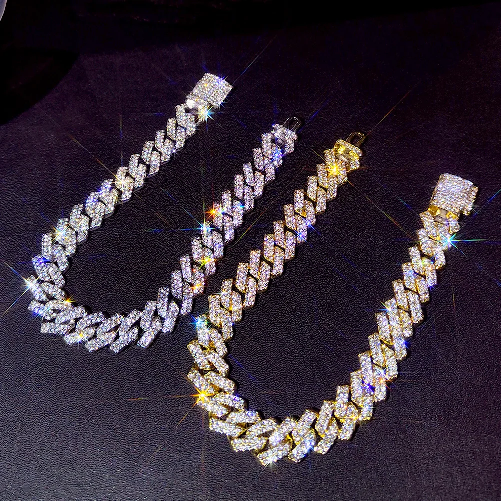 Iced Out Chunky Cuban Chain Fußkette – Bild 2