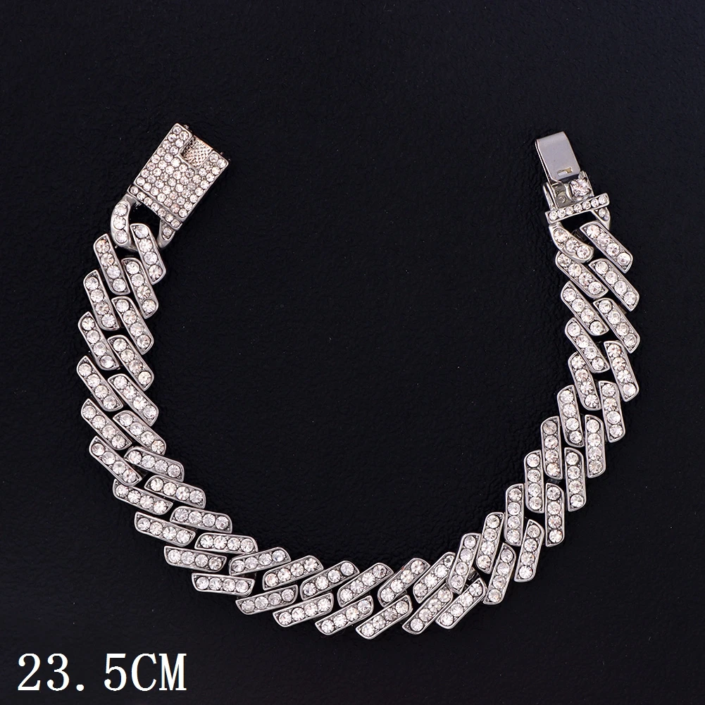 Iced Out Chunky Cuban Chain Fußkette – Bild 16