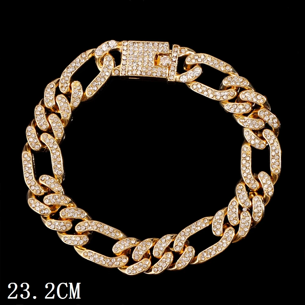Iced Out Chunky Cuban Chain Fußkette – Bild 14