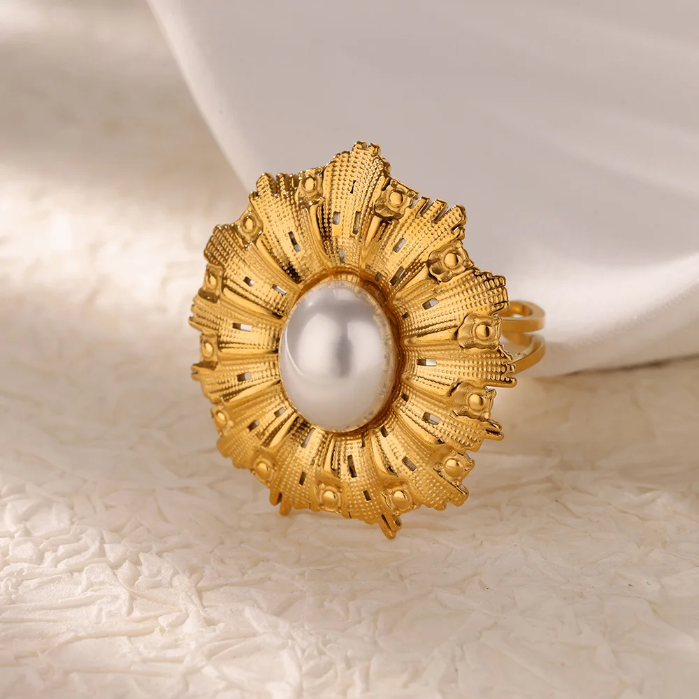 Luxury Edelstahlring – Vergoldeter Herz-Ring mit buntem Zirkonia-Stein – Bild 8