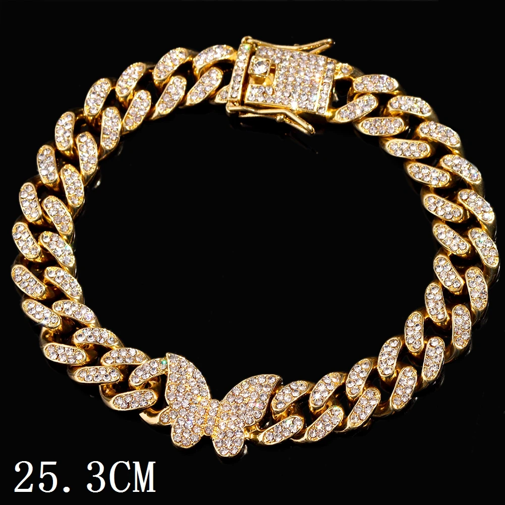 Iced Out Chunky Cuban Chain Fußkette – Bild 7