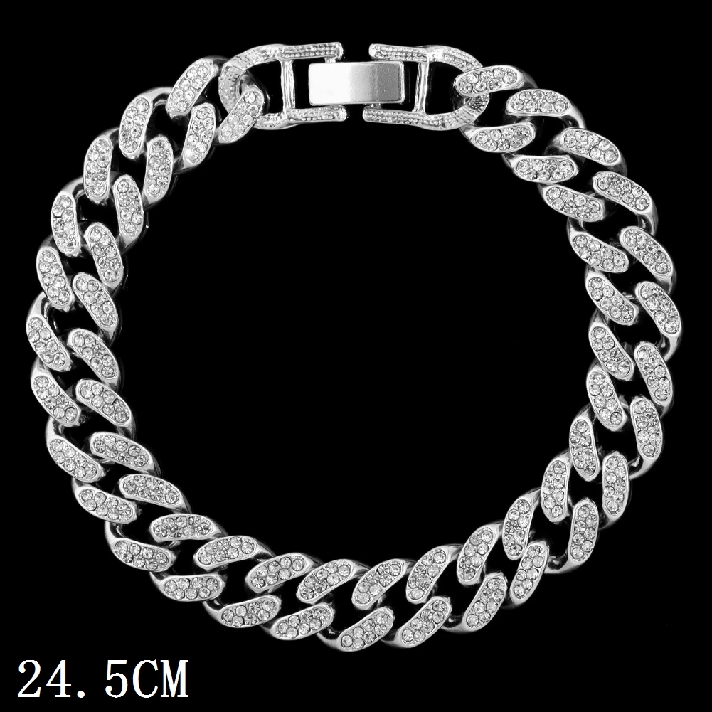 Iced Out Chunky Cuban Chain Fußkette – Bild 19