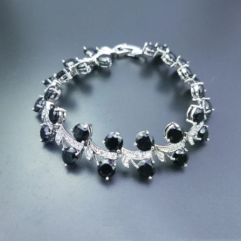 Charm Armband – 925 Sterling Silber mit bunten Topas Edelsteinen – Bild 4