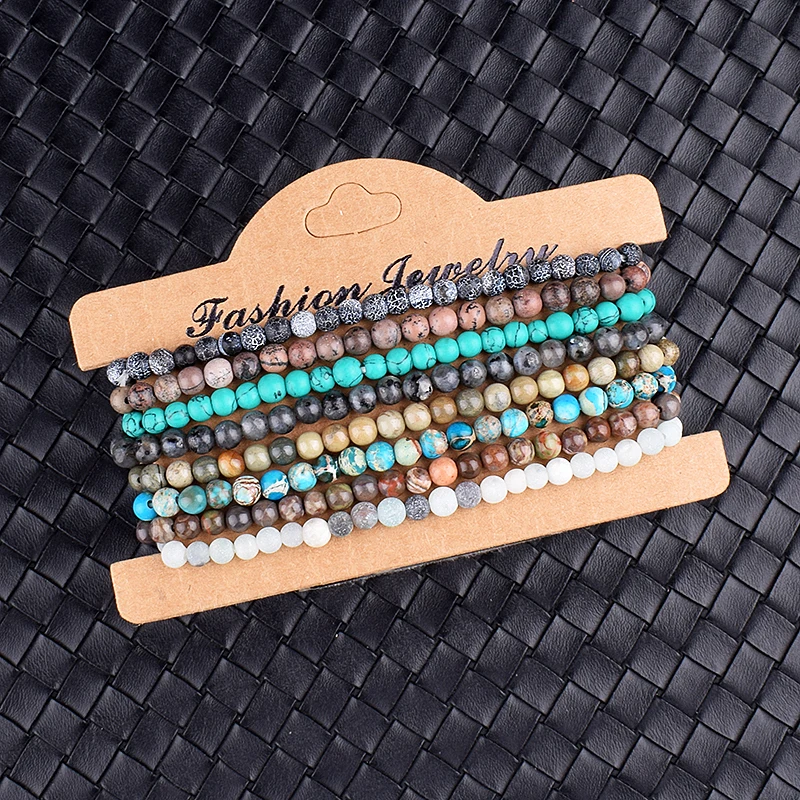 Mini Energy Naturstein-Armbänder – 4mm/6mm Heilsteinperlen – Bild 3