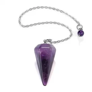 Natürlicher Amethyst Pendel
