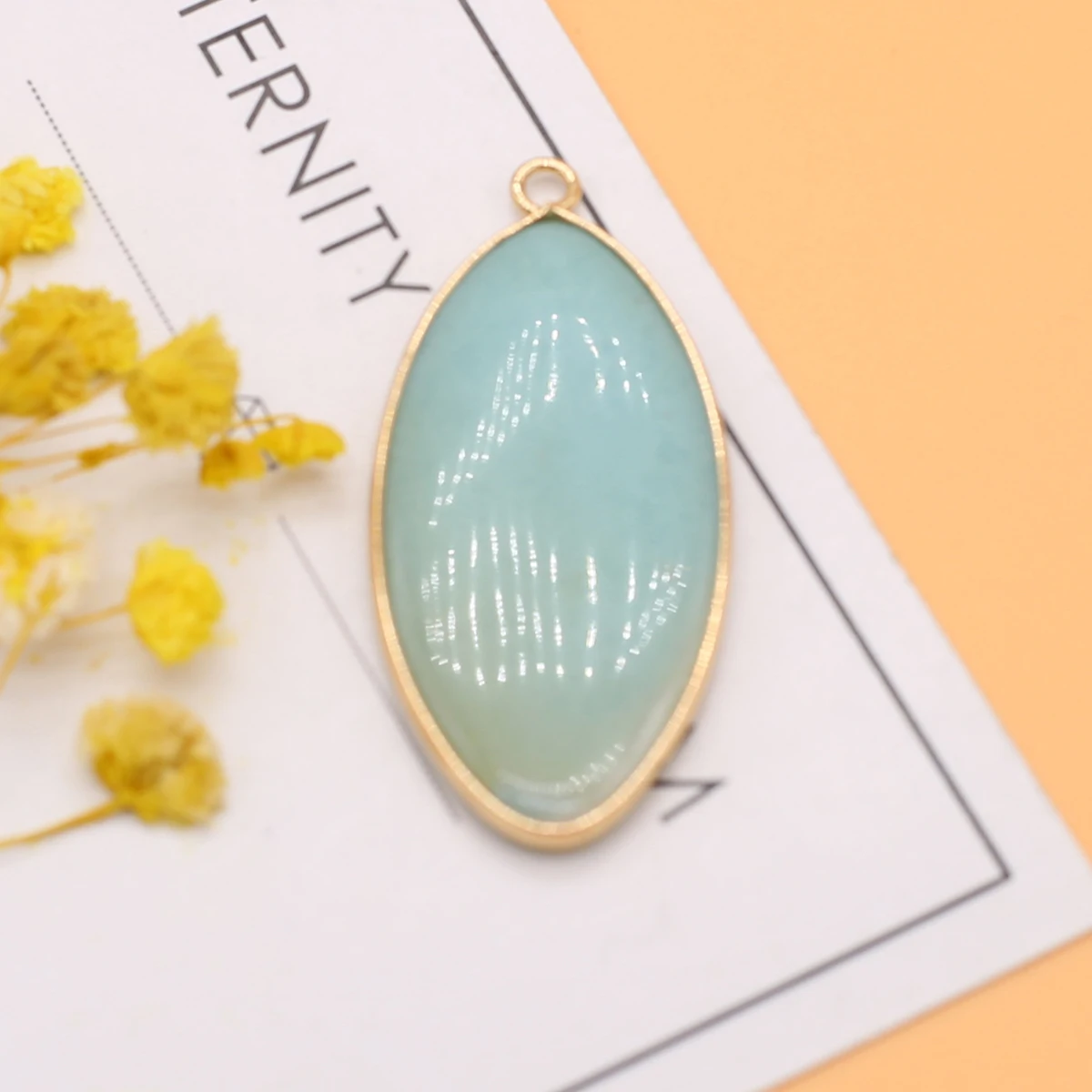 Natürlicher Kristallstein-Anhänger | Rosenquarz, Amazonit & Achat – Bild 6