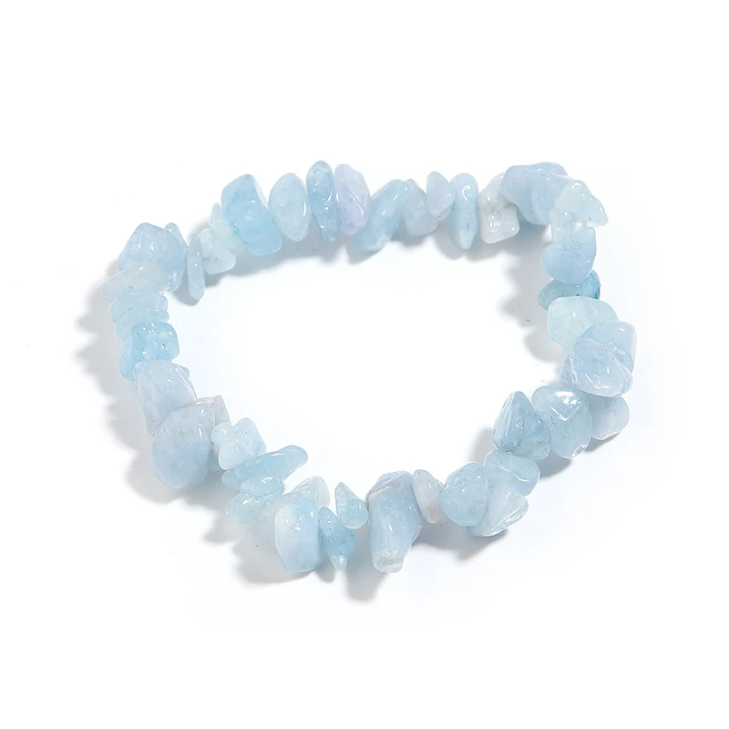 Kristall-Armband – Naturstein Splitter Armband aus Bergkristall, Quarz & Heilsteinen – Bild 7