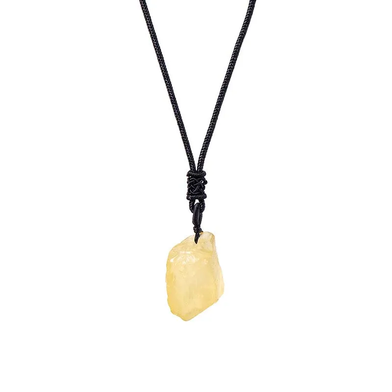 Natürliche Kristallstein-Halskette | Handgefertigter Anhänger aus Quarz & Malachit – Bild 10