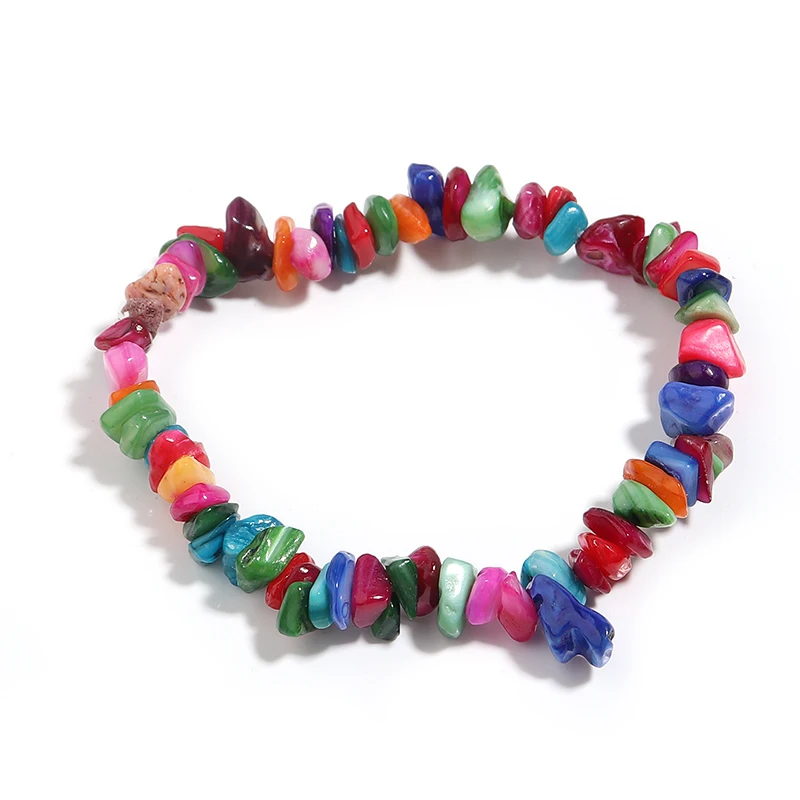 Kristall-Armband – Naturstein Splitter Armband aus Bergkristall, Quarz & Heilsteinen – Bild 11