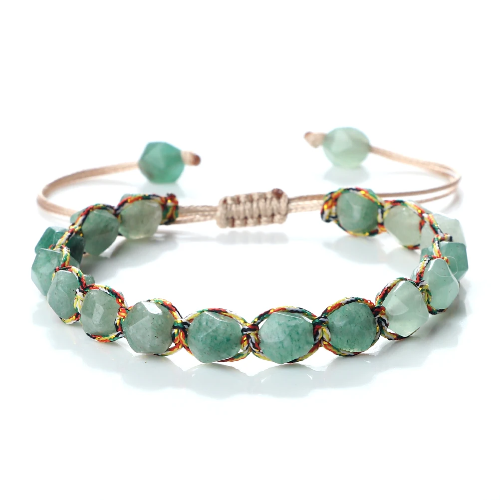 Boho-Armband – 8mm Tigerauge & Achat | Handgefertigtes, verstellbares Makramee-Armband – Bild 13