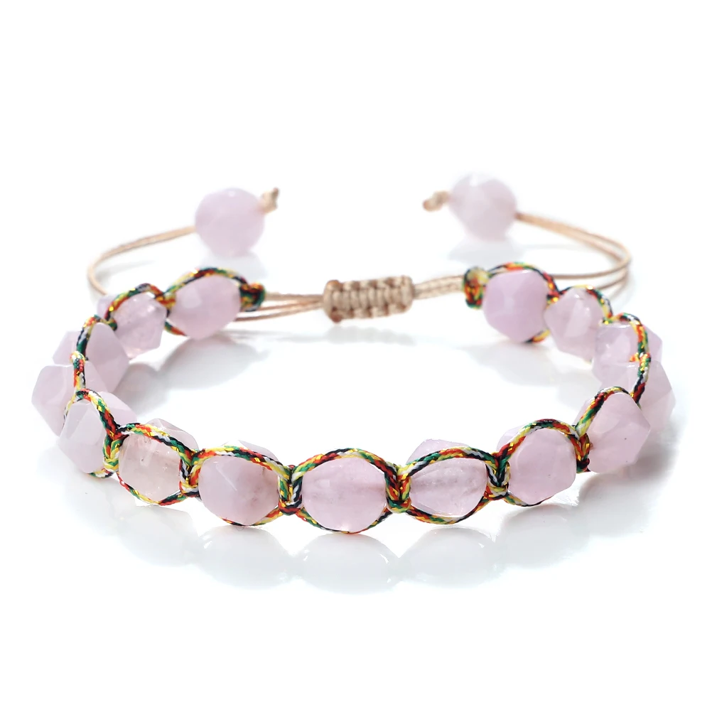 Boho-Armband – 8mm Tigerauge & Achat | Handgefertigtes, verstellbares Makramee-Armband – Bild 9