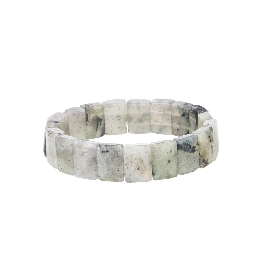 Natursteinarmband – Rechteckige Kristall- & Edelsteinperlen – Bild 9