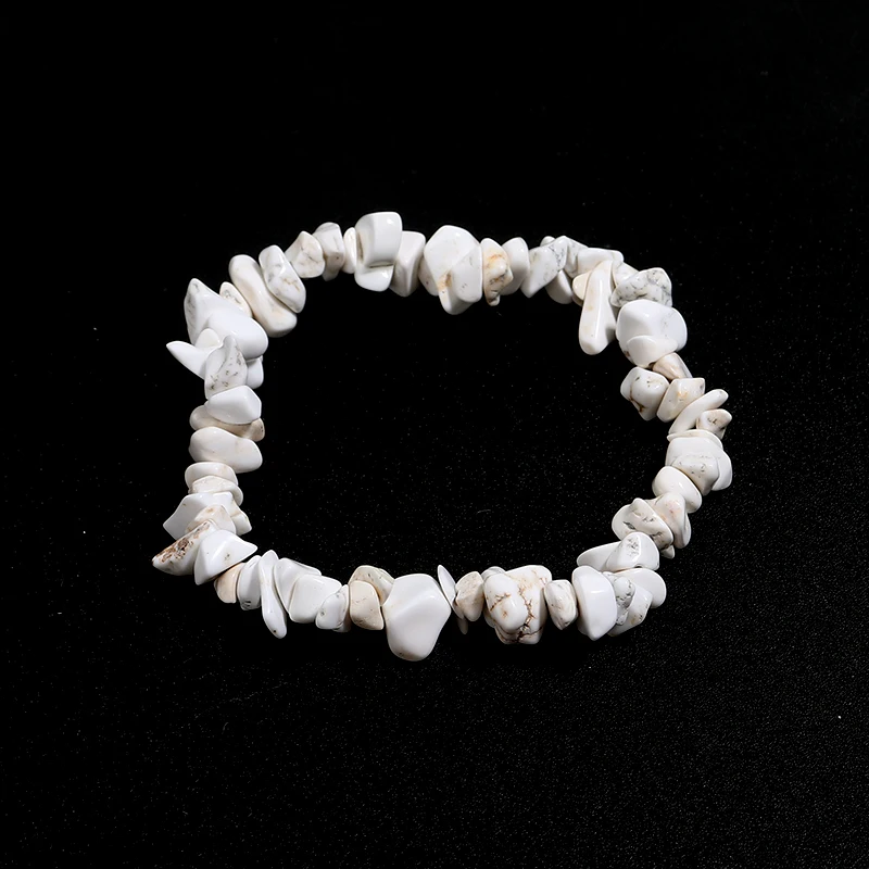 Kristall-Armband – Naturstein Splitter Armband aus Bergkristall, Quarz & Heilsteinen – Bild 39