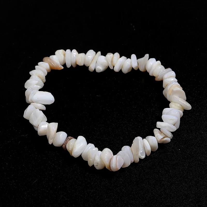 Kristall-Armband – Naturstein Splitter Armband aus Bergkristall, Quarz & Heilsteinen – Bild 42