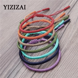 7 Chakra Yoga Glücksarmband – Handgeflochtenes Königsknoten-Armband | Verstellbar, Tibetischer Boho-Stil Unisex