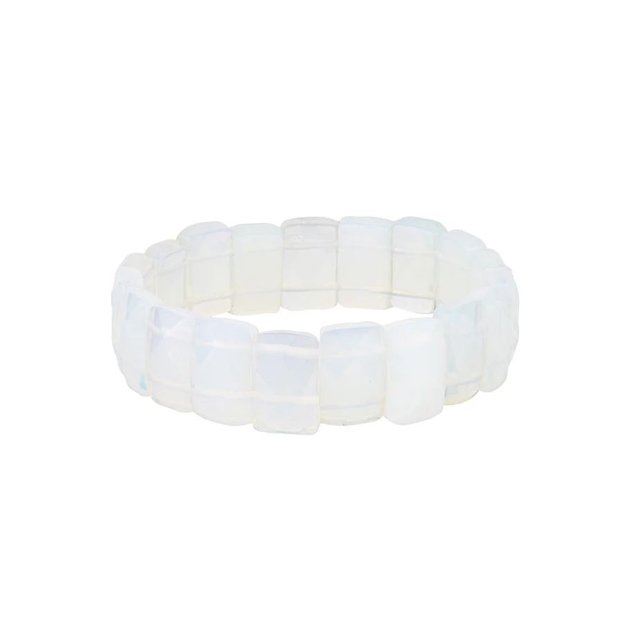 Natursteinarmband – Rechteckige Kristall- & Edelsteinperlen – Bild 12