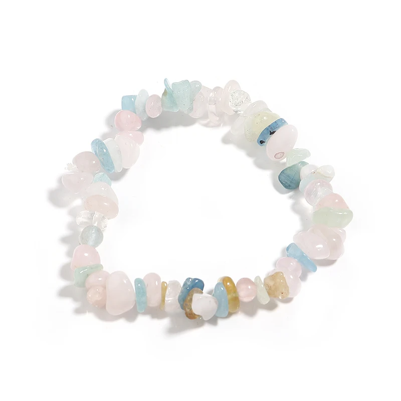 Kristall-Armband – Naturstein Splitter Armband aus Bergkristall, Quarz & Heilsteinen – Bild 15