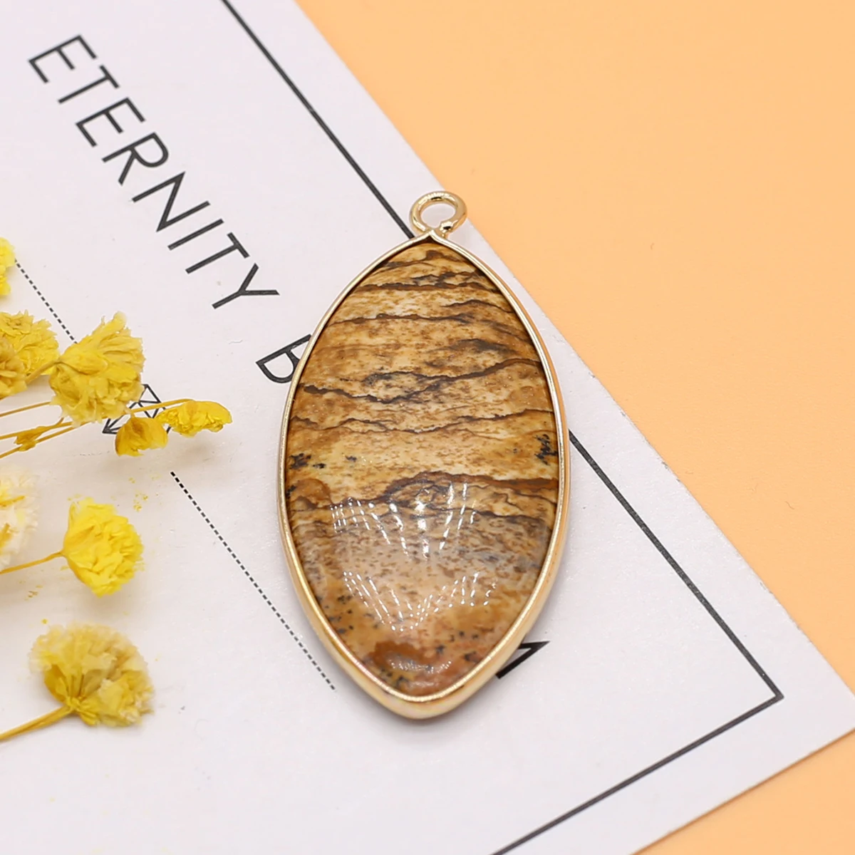 Natürlicher Kristallstein-Anhänger | Rosenquarz, Amazonit & Achat – Bild 8