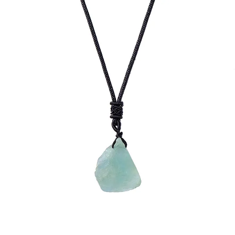 Natürliche Kristallstein-Halskette | Handgefertigter Anhänger aus Quarz & Malachit – Bild 13