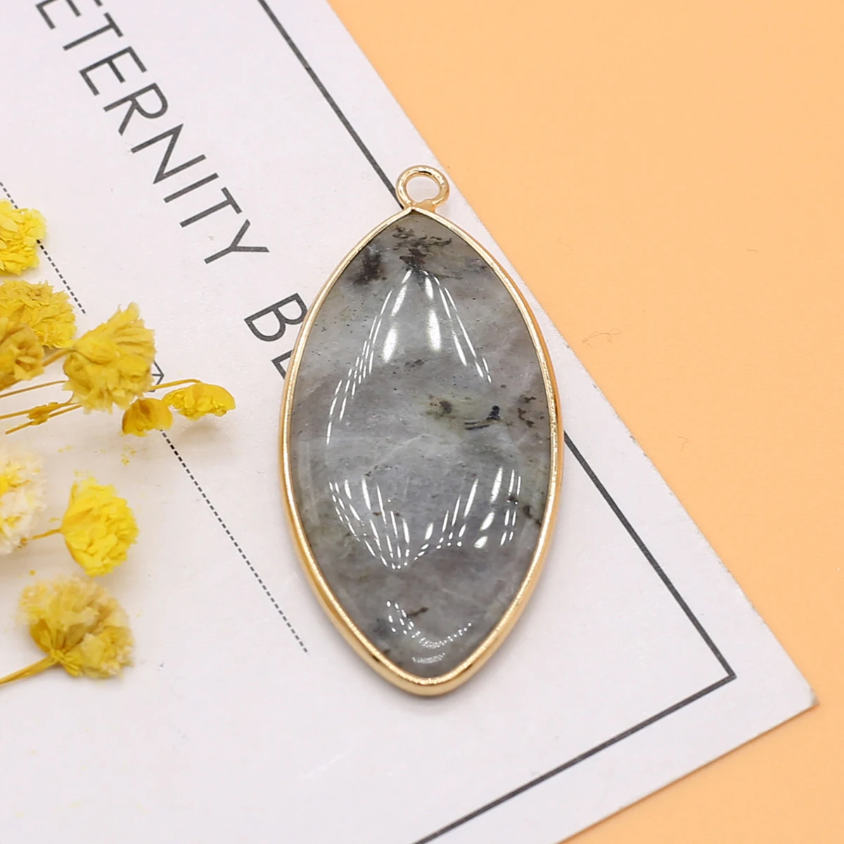 Natürlicher Kristallstein-Anhänger | Rosenquarz, Amazonit & Achat – Bild 2