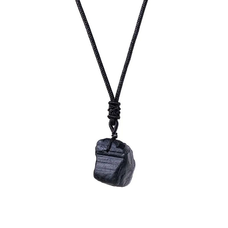 Natürliche Kristallstein-Halskette | Handgefertigter Anhänger aus Quarz & Malachit – Bild 5