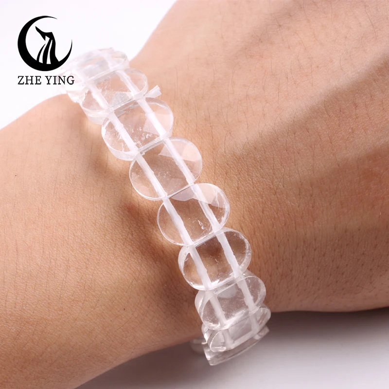 Armband mit Natursteinperlen – Rechteckig – Bild 21