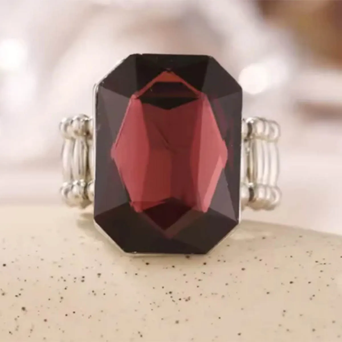 LUBOV Big Resin Stone Ring – Bild 14