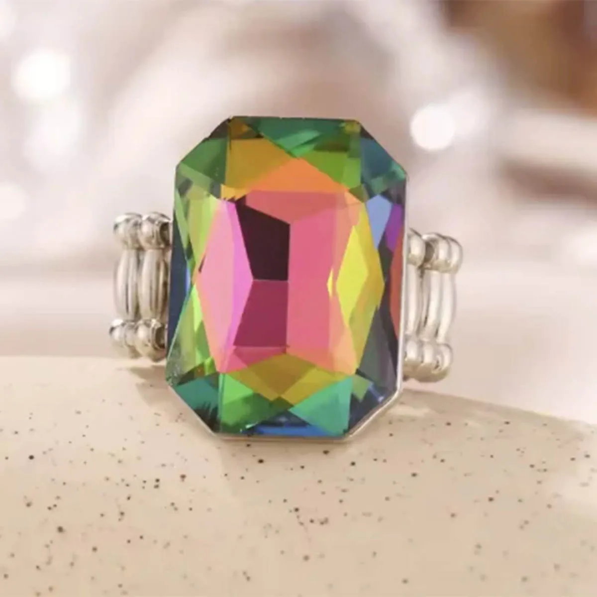 LUBOV Big Resin Stone Ring – Bild 10