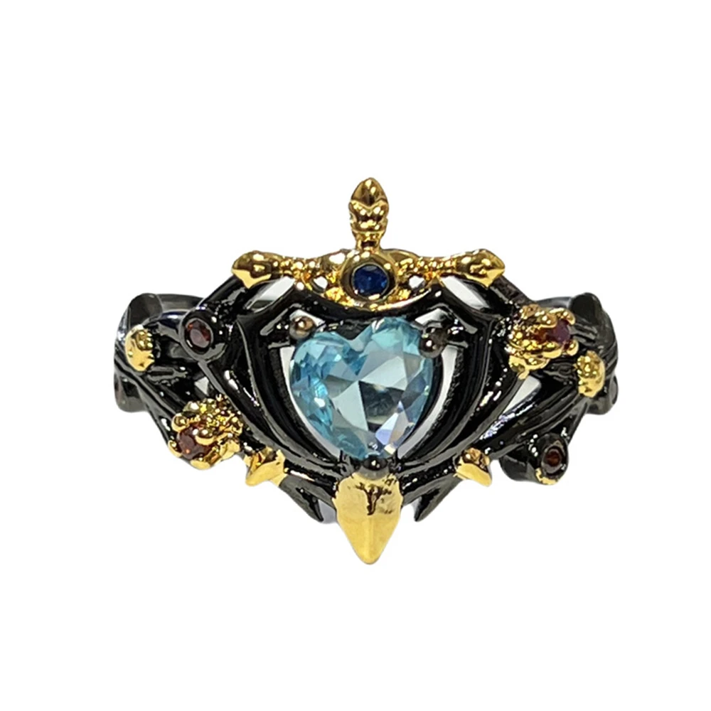 Damenringe 2er Set – Lila Cubic Zirkonia | Unregelmäßige Form im Europäischen & Amerikanischen Stil, Gothic & Stapelbar – Bild 6