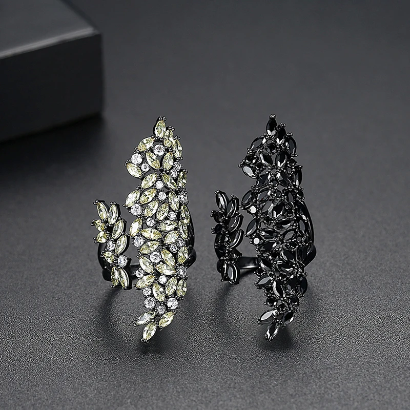 Geometrischer Vintage Cocktail Ring – Bild 2