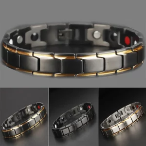 Edelstahl Armband mit Magnet & Ionentechnologie