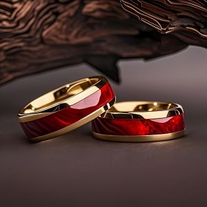 Golden Stainless Steel Herrenring