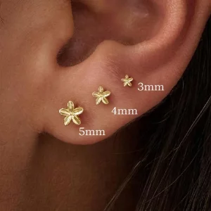 Blumen Ohrstecker Set