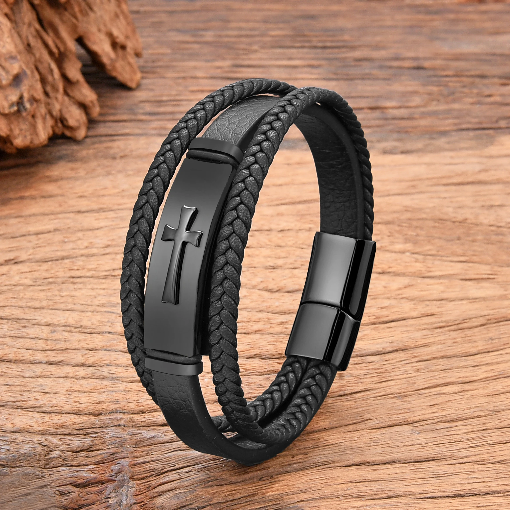 Cross Lederarmband – Bild 5