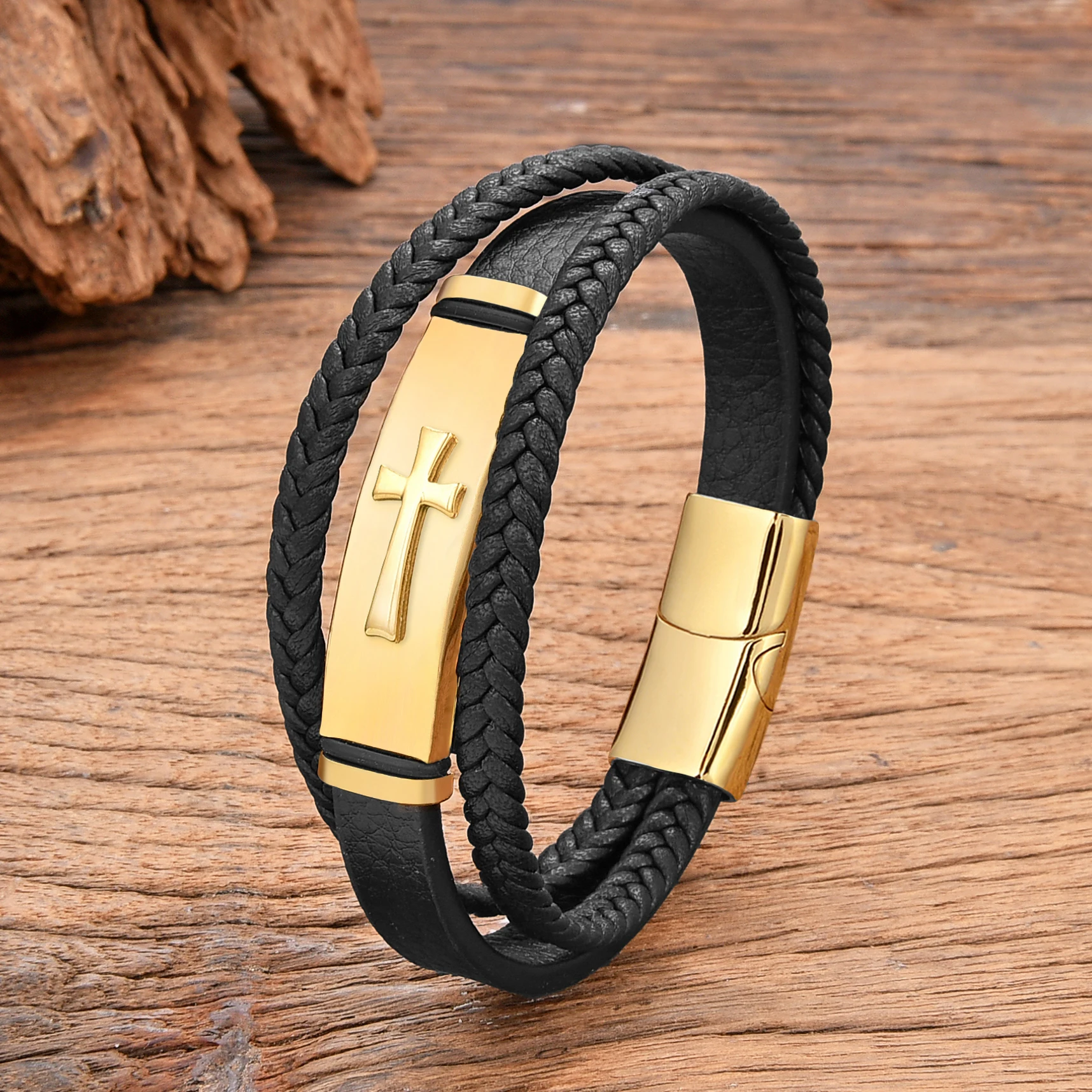 Cross Lederarmband – Bild 6