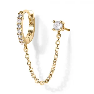 Chain Huggie Ohrring