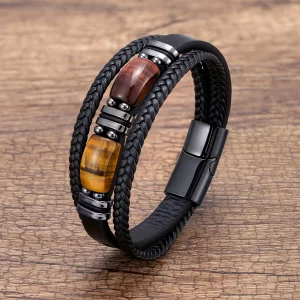 Tiger Eye Lederarmband