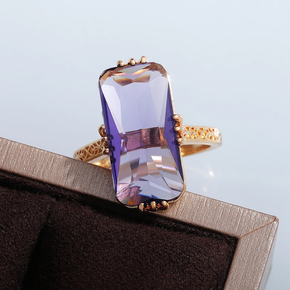Purple Stone Ring – Bild 3