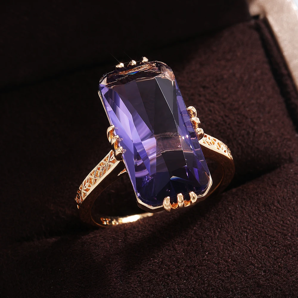 Purple Stone Ring – Bild 4