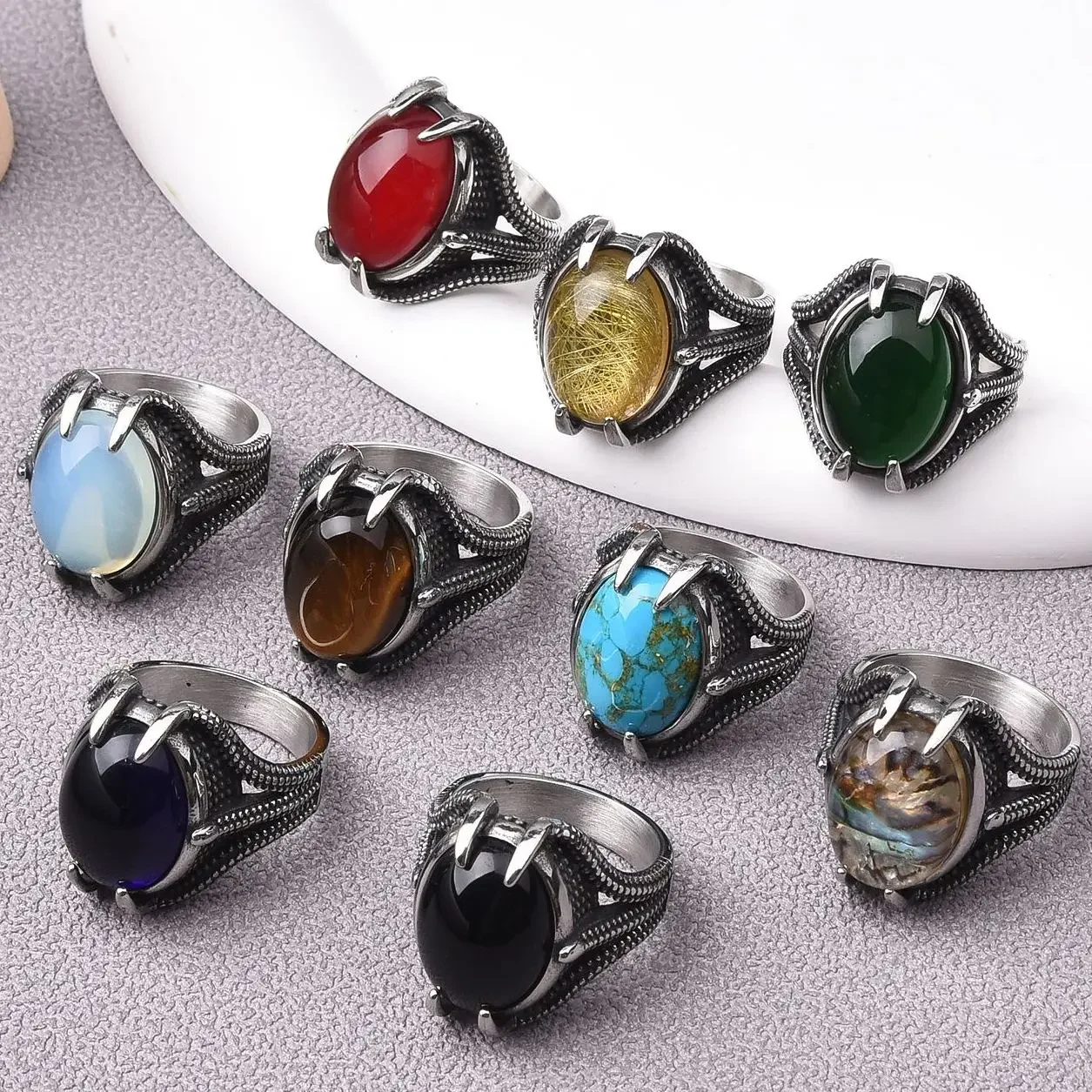 Claw Stone Ring – Bild 3