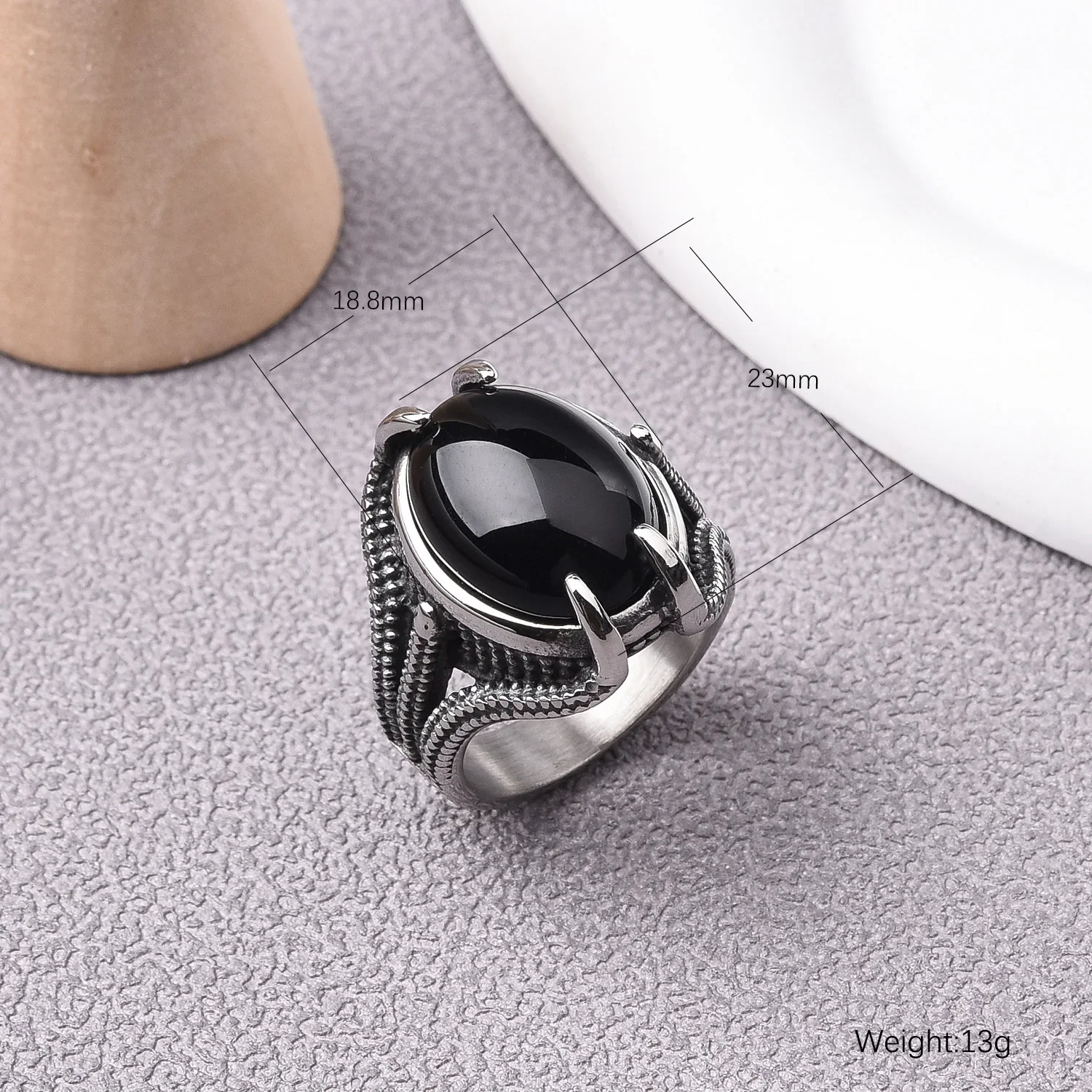 Claw Stone Ring – Bild 4
