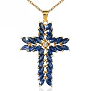 Navy Cross Necklace