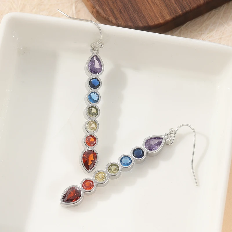 Rainbow Pendant Ohrringe – Bild 5