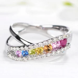 Rainbow Cross Ring