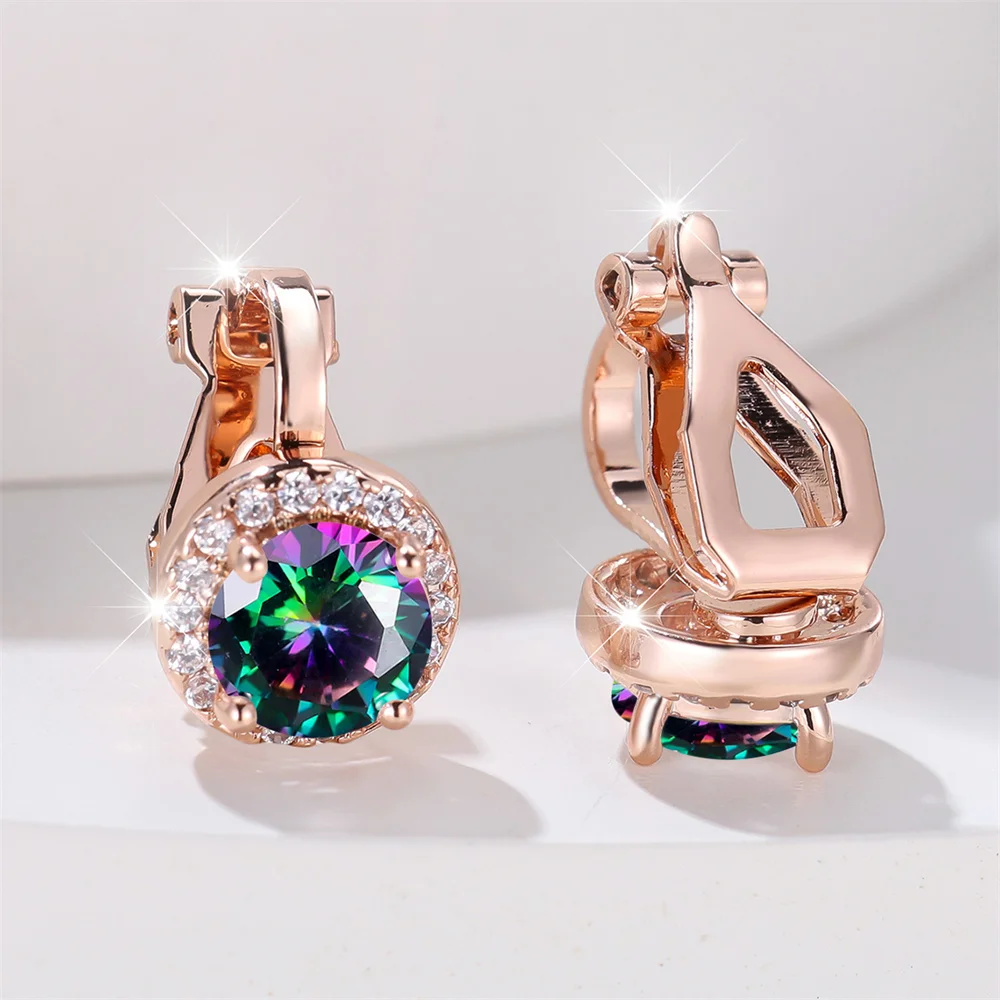 Rainbow Clip Earrings – Bild 2