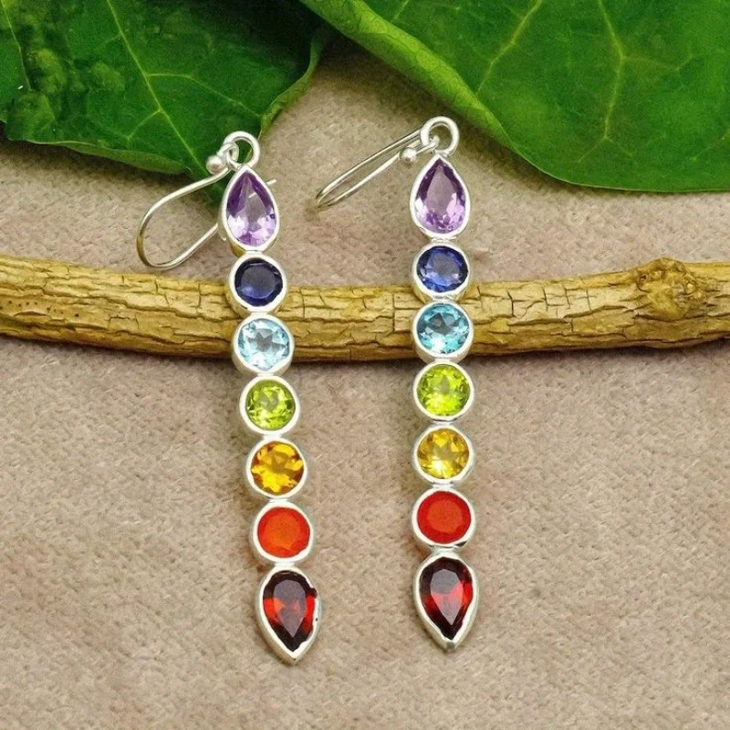 Rainbow Pendant Ohrringe