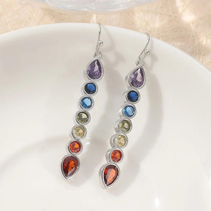 Rainbow Pendant Ohrringe – Bild 4