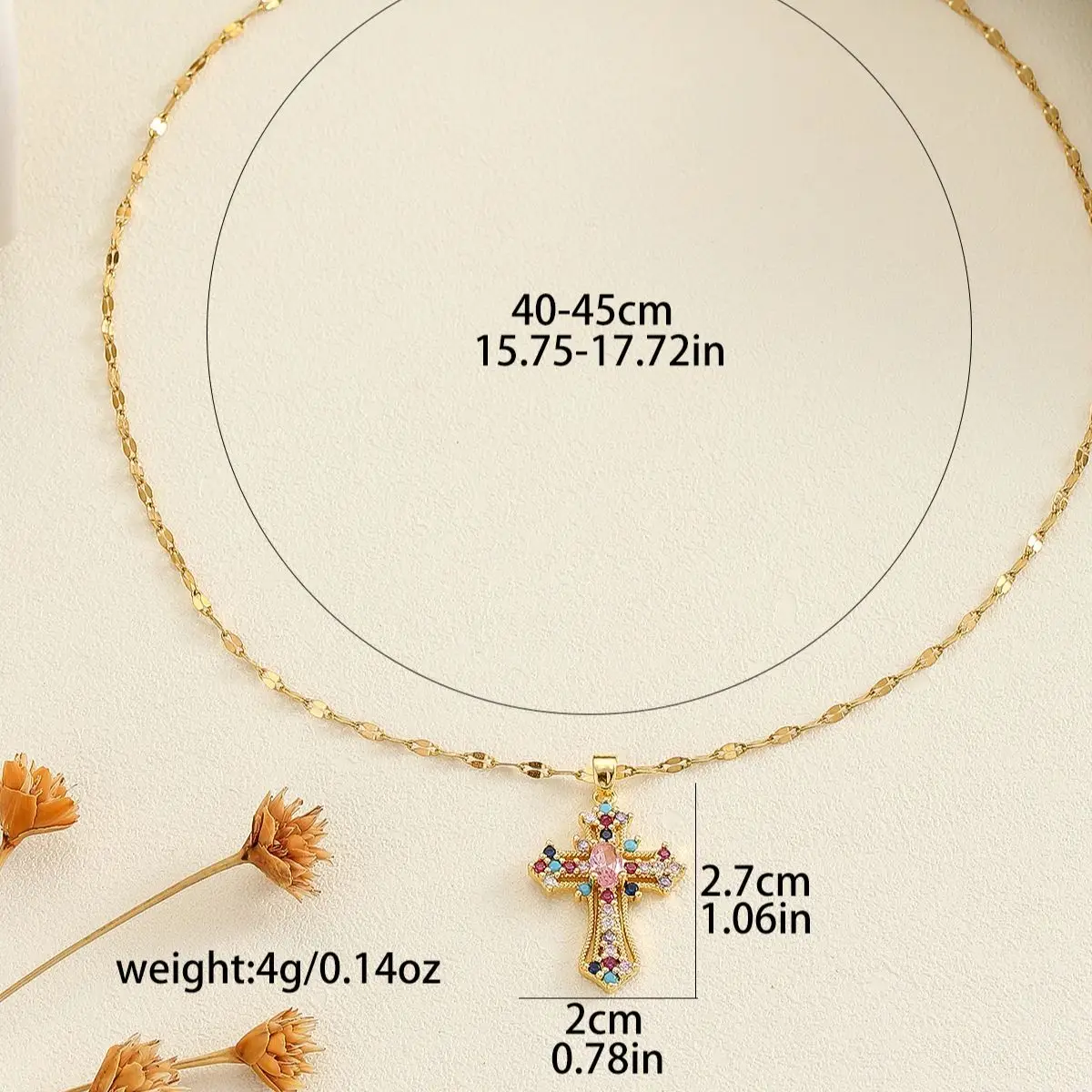 Rainbow Cross Kette – Bild 4